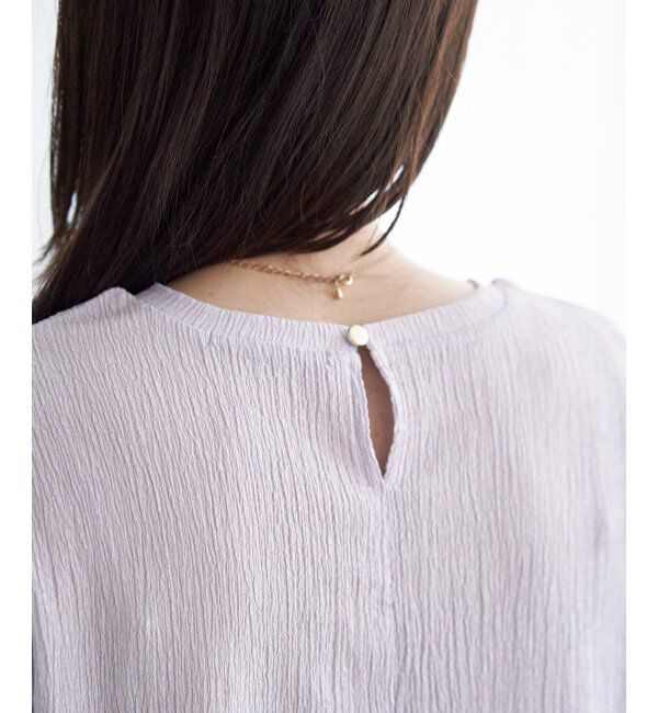 IKKA LOUNGE「ジャガードホイップスリーブプルオーバー」|Tシャツ・カットソー|