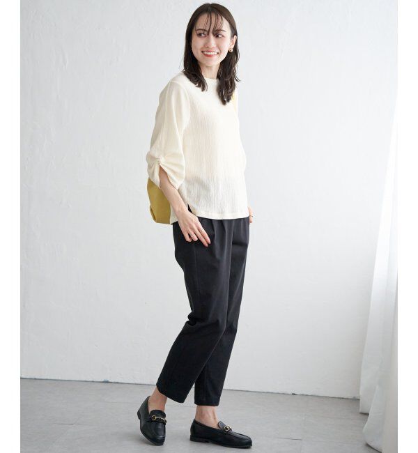 IKKA LOUNGE「ジャガードホイップスリーブプルオーバー」|Tシャツ・カットソー|