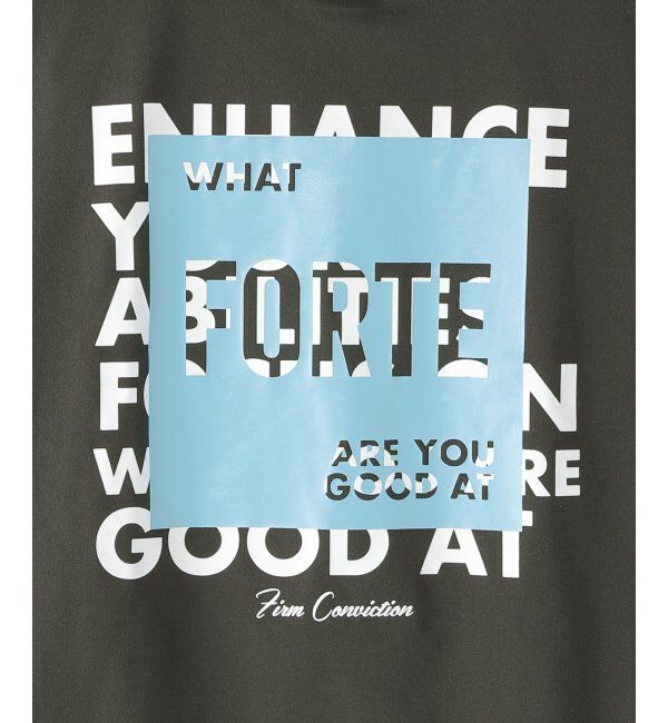 ikka kids「【親子コーデ】冷感ロープ襟プリントTシャツ（120~160cm）」|Tシャツ・カットソー|