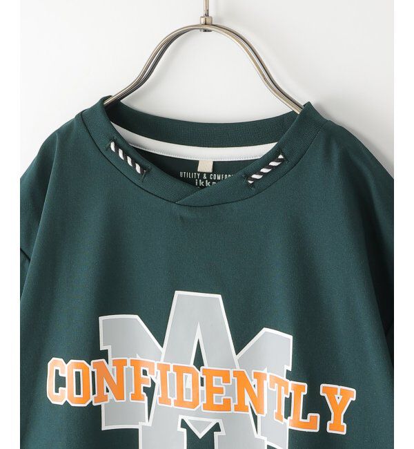 ikka kids「【親子コーデ】冷感ロープ襟プリントTシャツ（120~160cm）」|Tシャツ・カットソー|