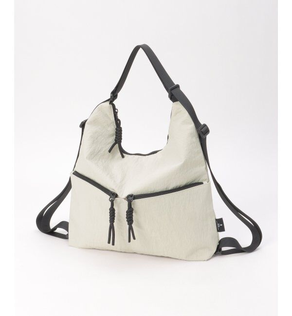 ikka「冷感&撥水ナイロンリュックショルダーバッグ」|その他|ライトグレー