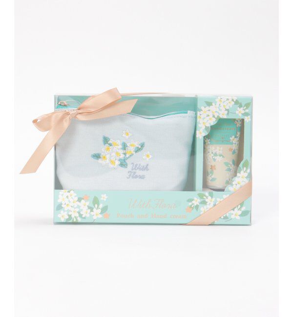 Lbc with Life「ウィズフローラ ポーチ＆ハンドクリームセット ジャスミン」|入浴剤・バスグッズ|