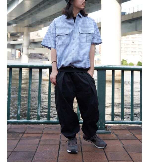 VENCE share style「PLESシアサッカーチェックSSシャツ」|シャツ・ブラウス|