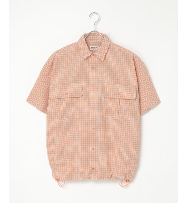 VENCE share style「PLESシアサッカーチェックSSシャツ」|シャツ・ブラウス|