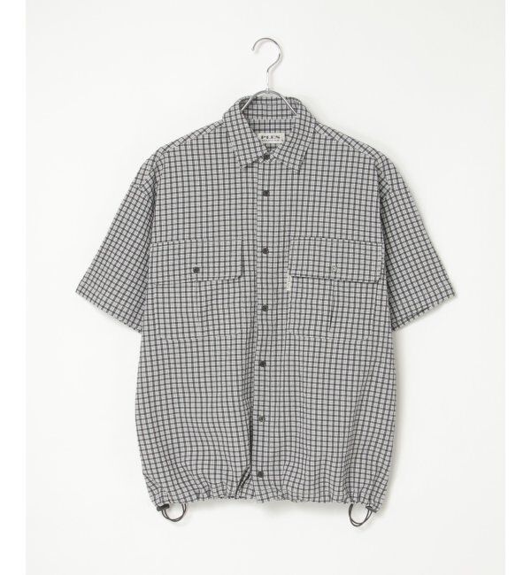 VENCE share style「PLESシアサッカーチェックSSシャツ」|シャツ・ブラウス|