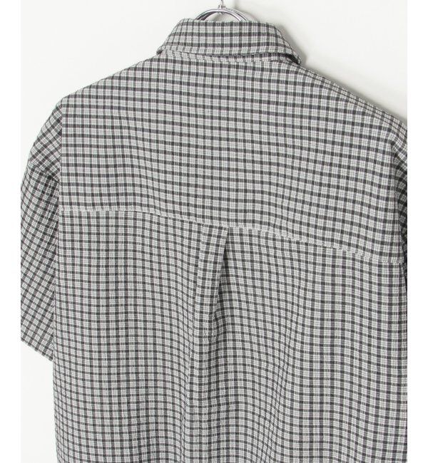 VENCE share style「PLESシアサッカーチェックSSシャツ」|シャツ・ブラウス|