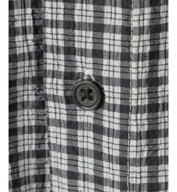 VENCE share style「PLESシアサッカーチェックSSシャツ」|シャツ・ブラウス|