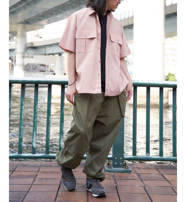 VENCE share style「PLESシアサッカーチェックSSシャツ」|シャツ・ブラウス|