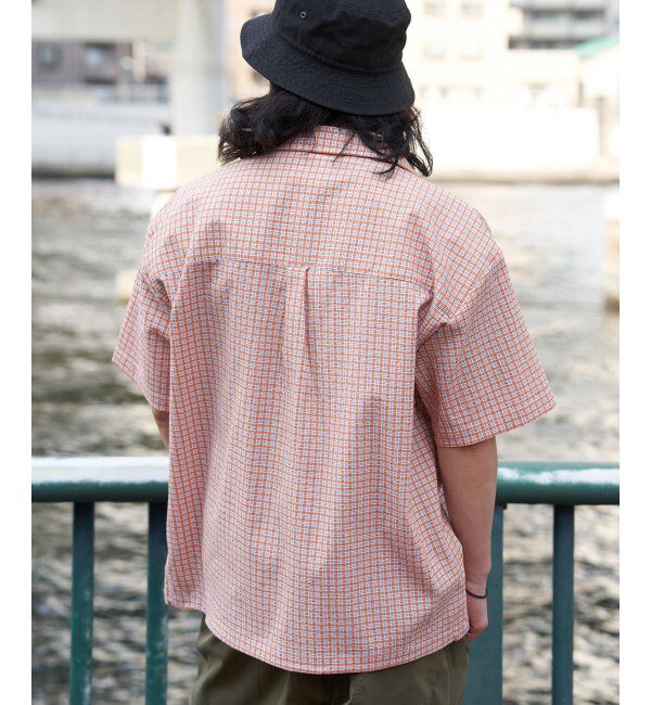 VENCE share style「PLESシアサッカーチェックSSシャツ」|シャツ・ブラウス|