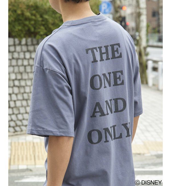 VENCE share style「Mickey Mouse ミッキーマウス USED風フェイスプリントTシャツ」|Tシャツ・カットソー|