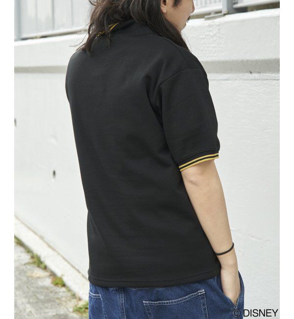VENCE share style「Mickey Mouse ミッキーマウス 鹿の子リブラインポロシャツ」|その他|