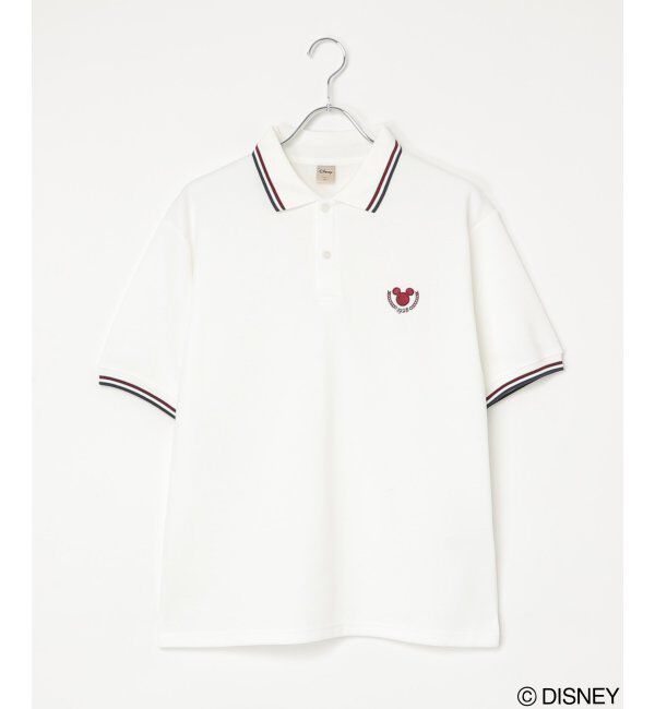 VENCE share style「Mickey Mouse ミッキーマウス 鹿の子リブラインポロシャツ」|その他|