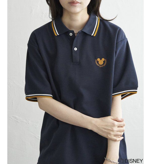 VENCE share style「Mickey Mouse ミッキーマウス 鹿の子リブラインポロシャツ」|その他|
