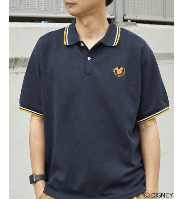 VENCE share style「Mickey Mouse ミッキーマウス 鹿の子リブラインポロシャツ」|その他|
