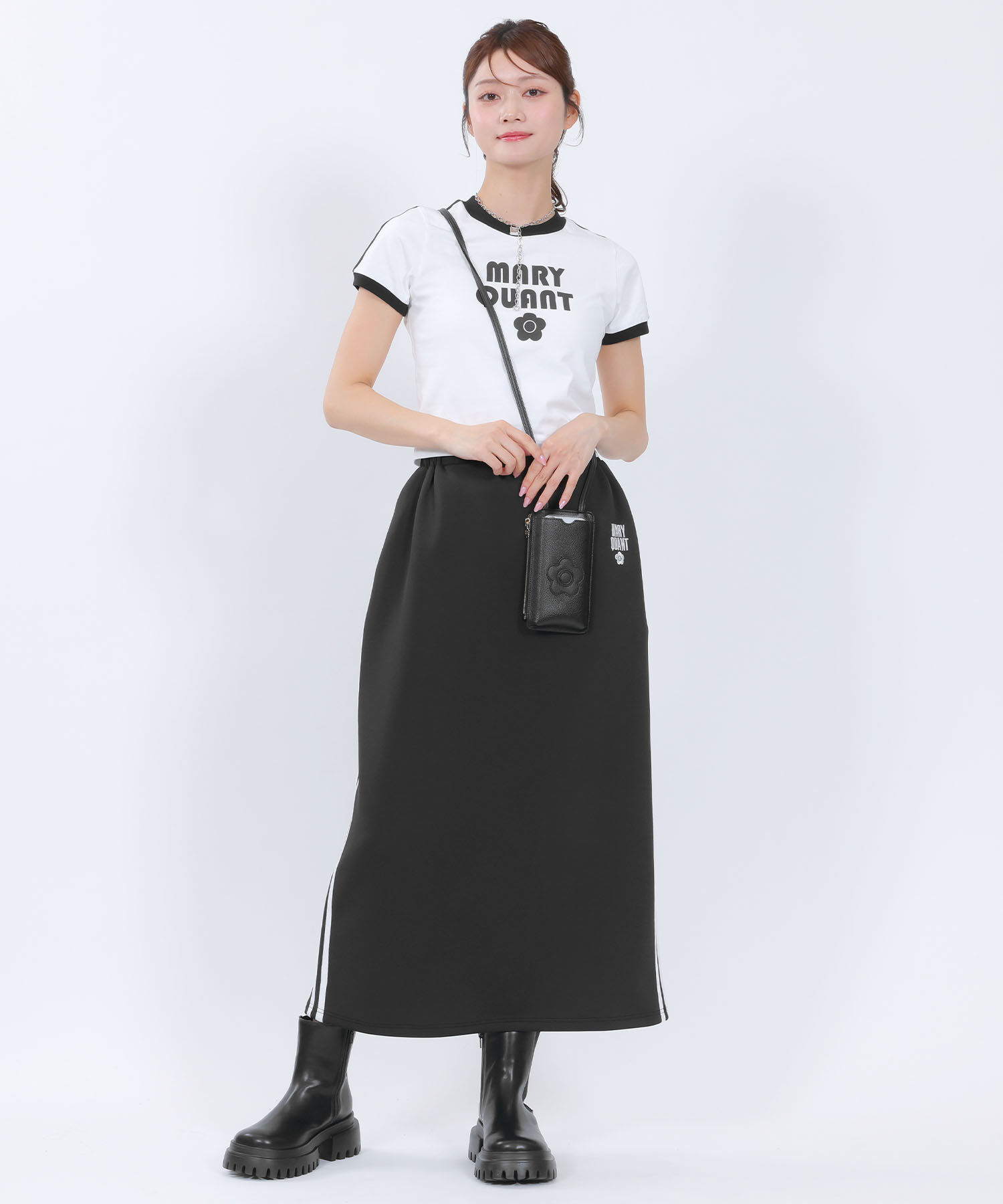 MARY QUANT「デイジーパッチ モバイルショルダー」|モバイルケース|