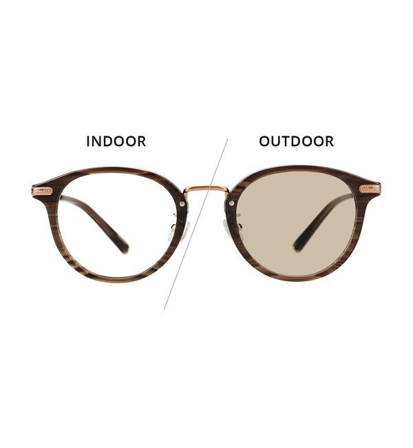  「ボストン型 調光サングラス｜UNITED ARROWS ﾚﾝｽﾞの色が変わる UVカット 紫外線対策 ユナイテッドアローズ」|サングラス|