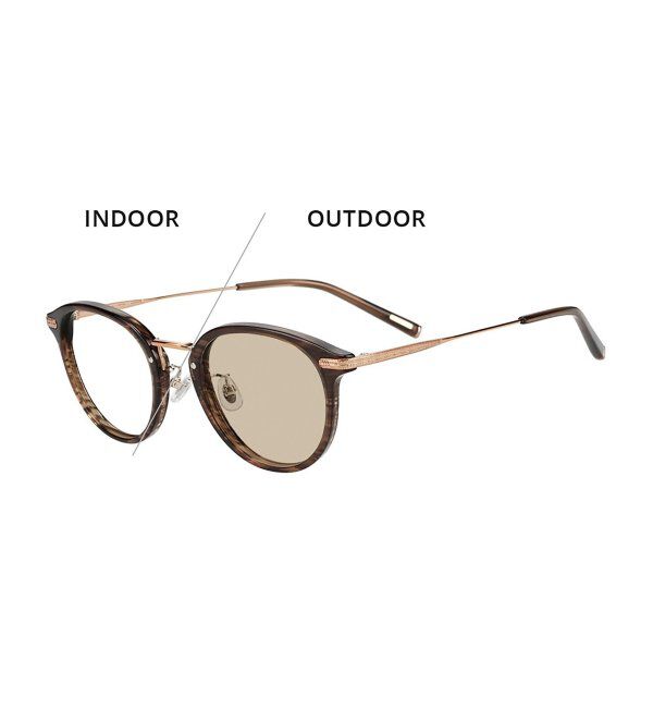  「ボストン型 調光サングラス｜UNITED ARROWS ﾚﾝｽﾞの色が変わる UVカット 紫外線対策 ユナイテッドアローズ」|サングラス|