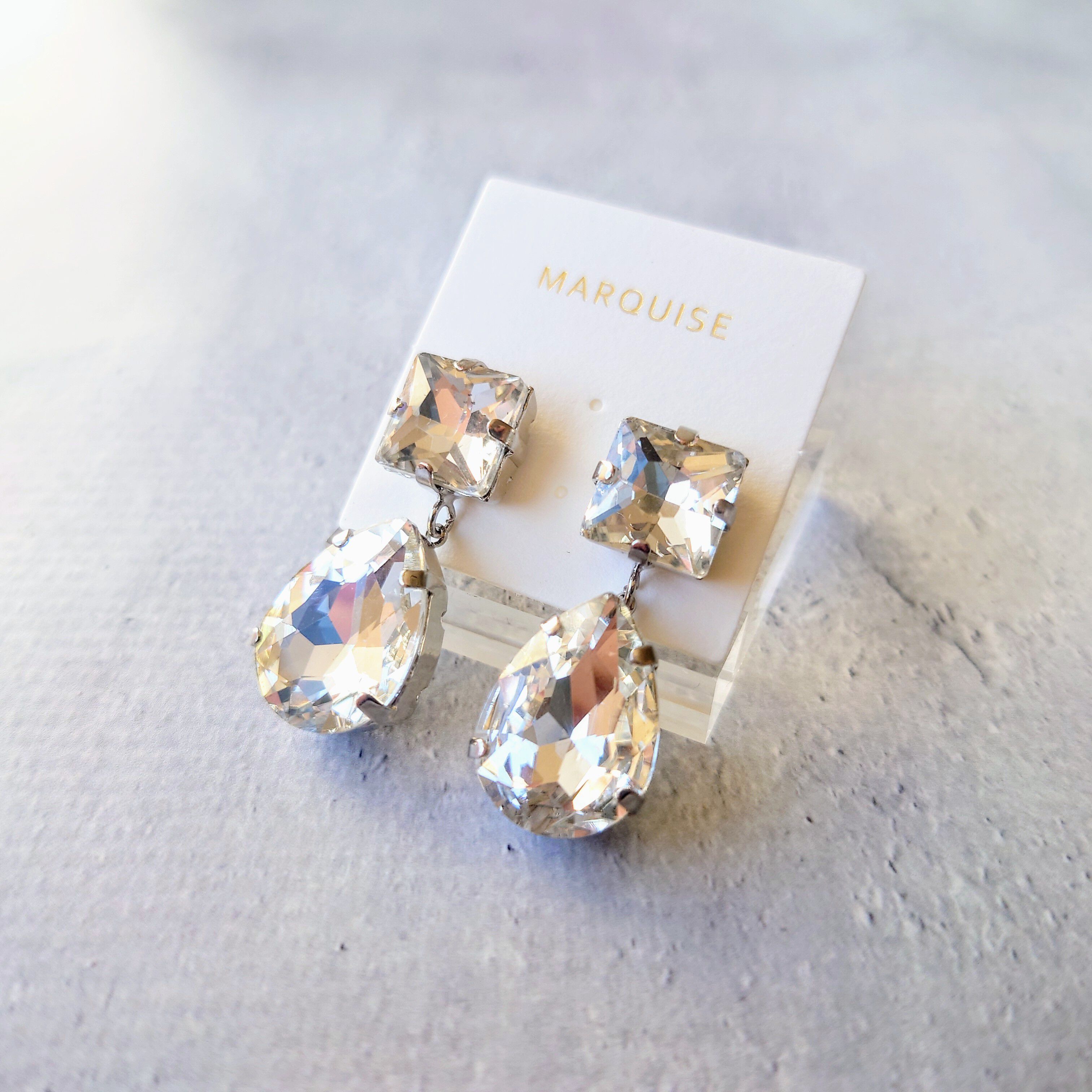 MARQUISE「クリアビジューピアス」|ピアス|