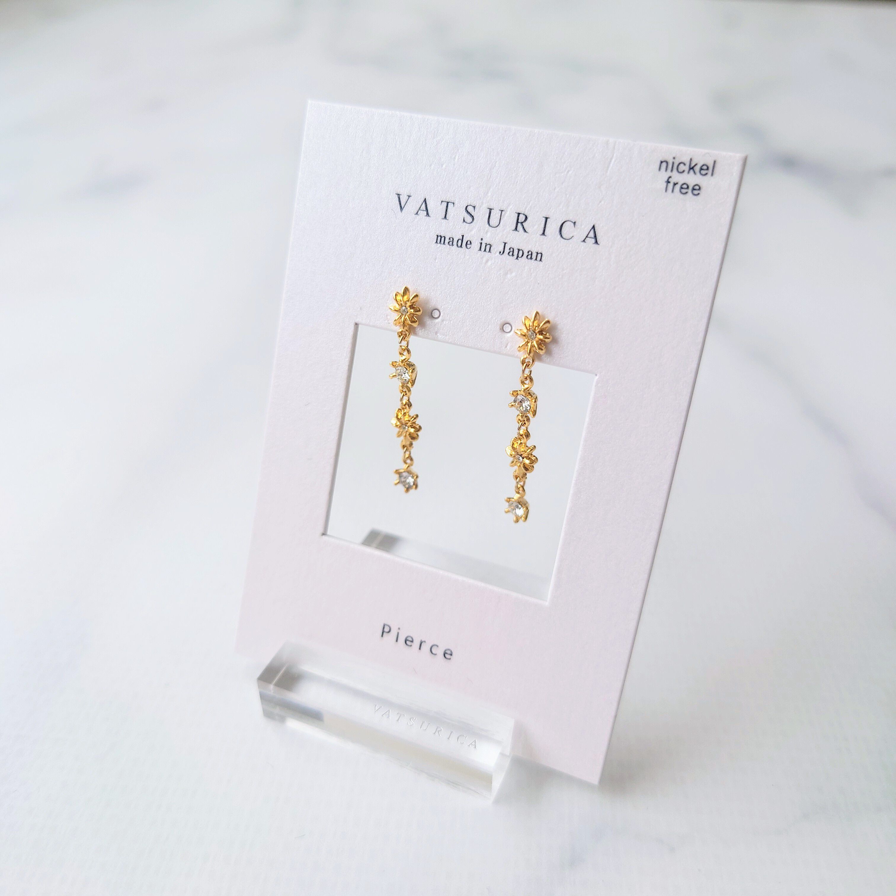 MARQUISE「フラワージルコニアピアス」|ピアス|