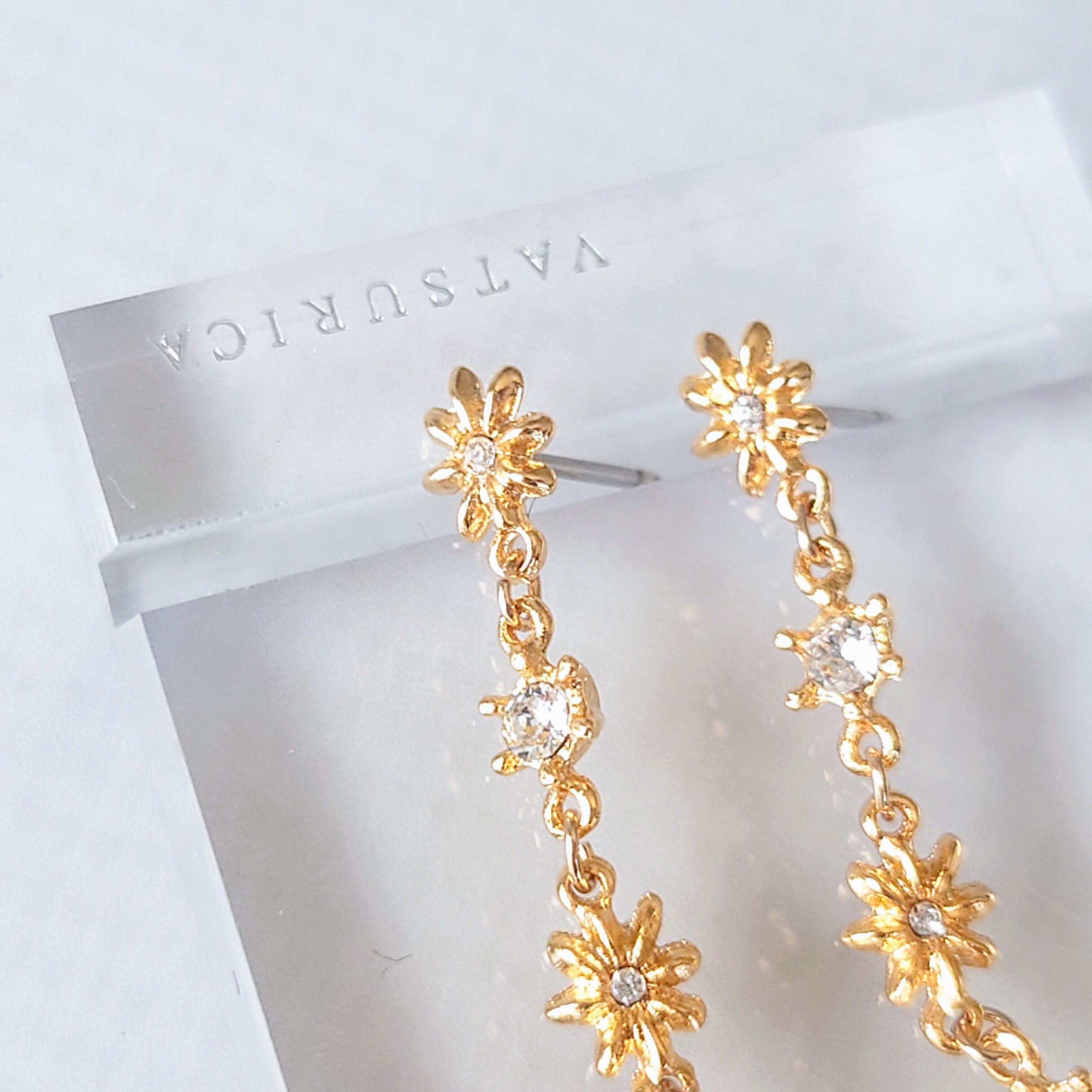 MARQUISE「フラワージルコニアピアス」|ピアス|