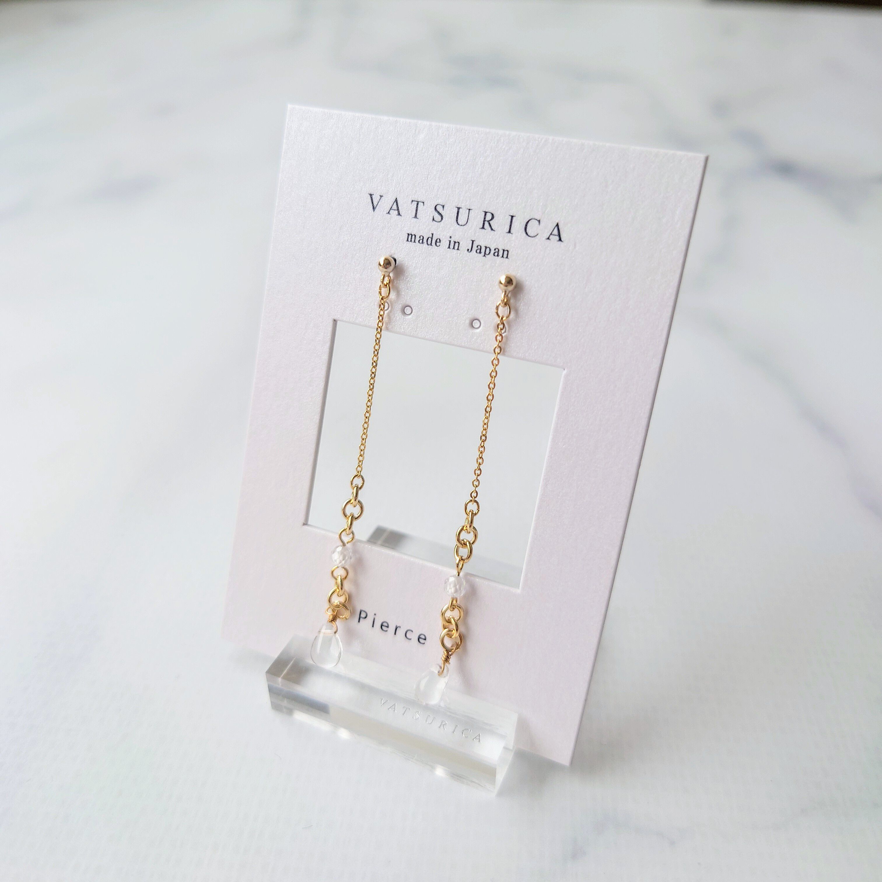 MARQUISE「クリアドロップピアス」|ピアス|