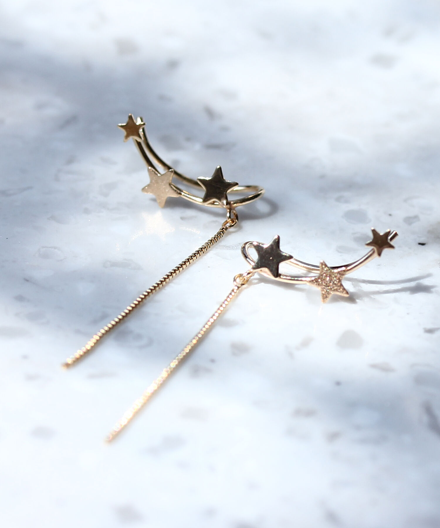 JUPITER「【K10】スターラインピアス&イヤリング」|ピアス|