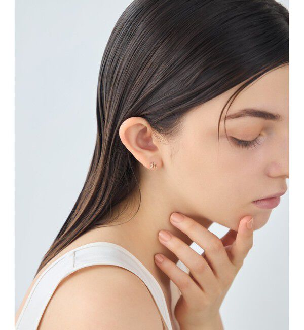 ete「[ゾディアック] K10YG ダイヤモンド ピアス /みずがめ座」|ピアス|