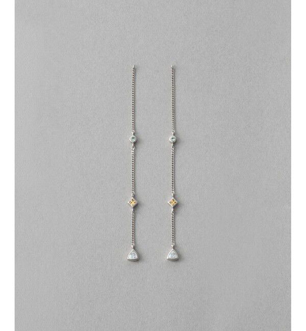 ete「[シークレットグリマー] ビジュー ピアス」|ピアス|プラチナム