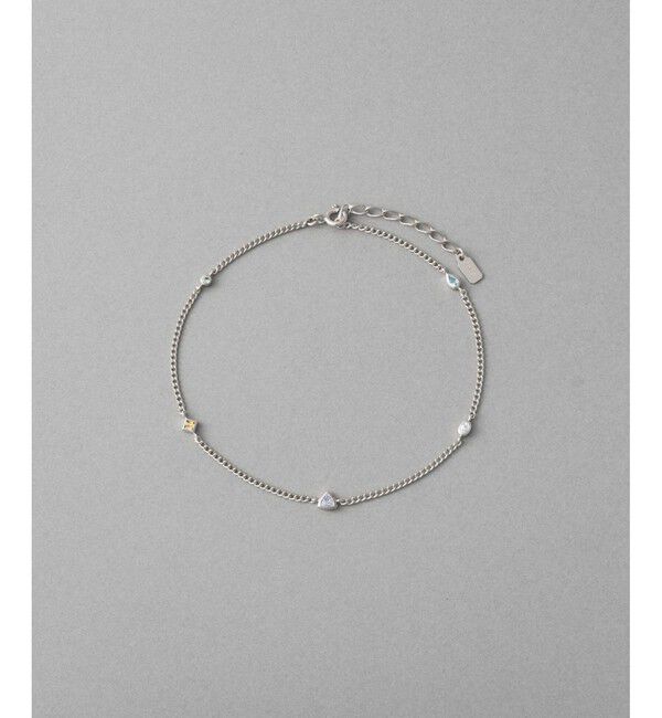 ete「[シークレットグリマー] ビジュー アンクレット」|アンクレット|プラチナム