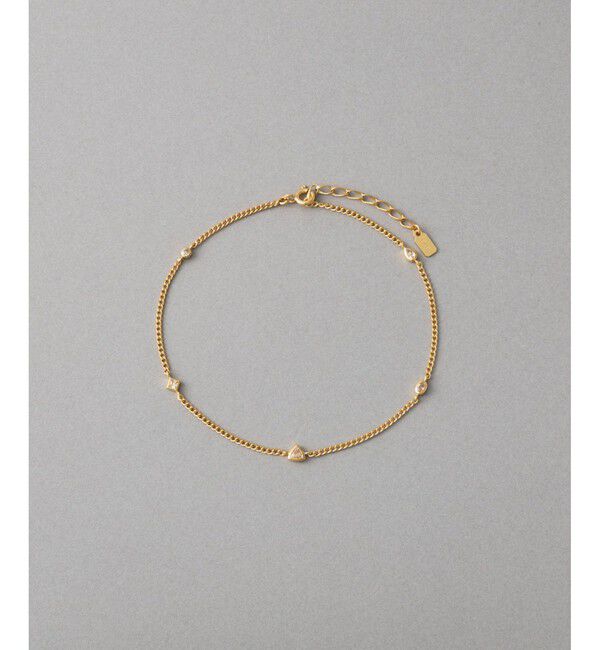 ete「[シークレットグリマー] ビジュー アンクレット」|アンクレット|イエローゴールド