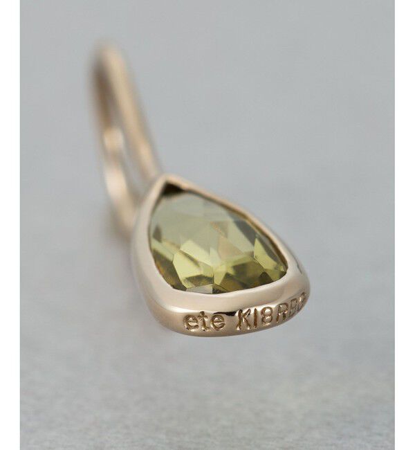 ete「[デュー] K18RBG オリーブクォーツ ピアス」|ピアス|