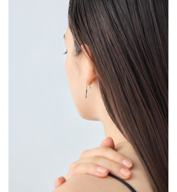 ete「[デュー] K18RBG オリーブクォーツ ピアス」|ピアス|