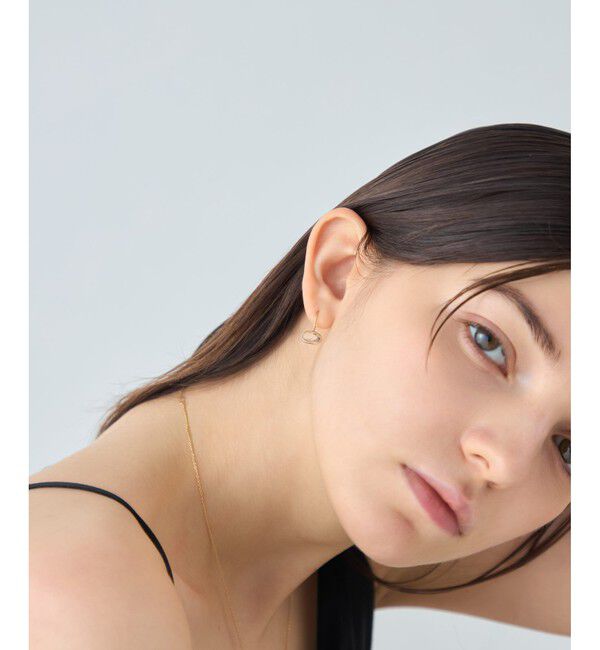 ete「[デュー] K18YG クォーツ ピアス」|ピアス|