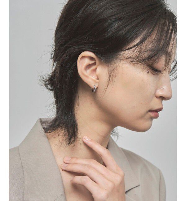 Jouete「ジルコニア フープピアス」|ピアス|
