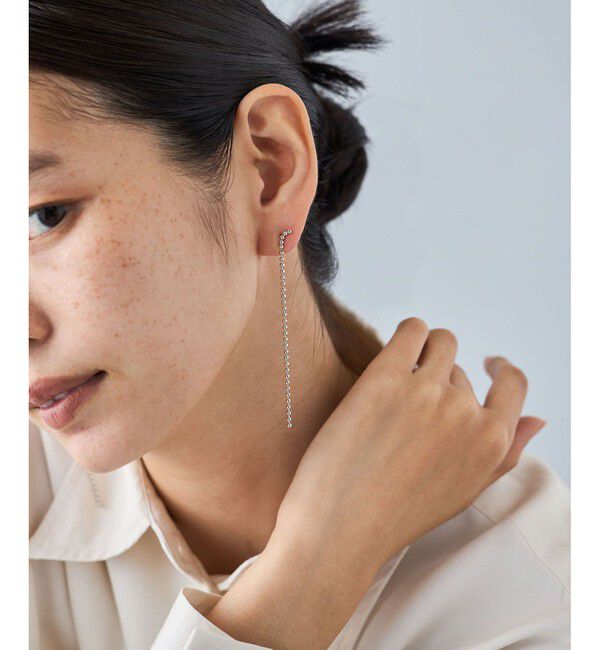 Jouete「ピアス ボールチェーン」|ピアス|