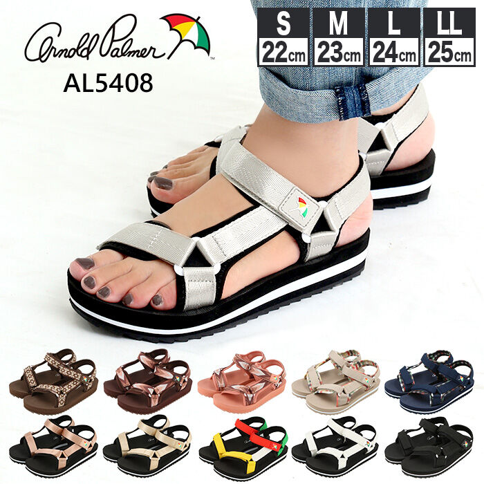 BACKYARD FAMILY「アーノルドパーマー サンダル 通販 スポーツサンダル レディース ぺたんこ 旅行 リゾート」|サンダル|