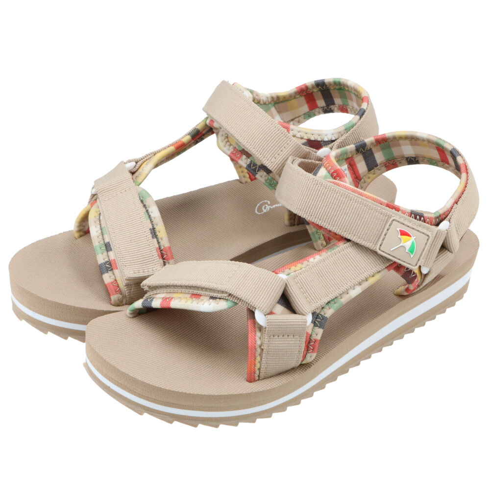 BACKYARD FAMILY「アーノルドパーマー サンダル 通販 スポーツサンダル レディース ぺたんこ 旅行 リゾート」|サンダル|ベージュ1