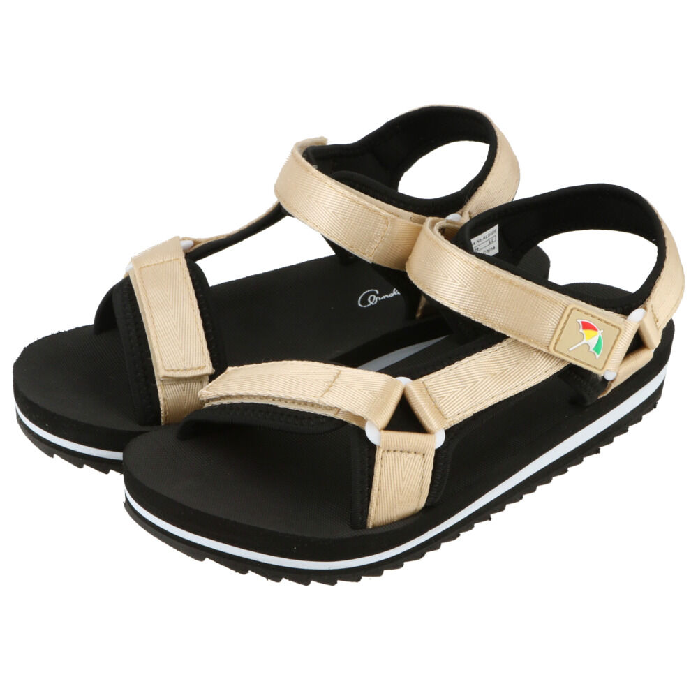 BACKYARD FAMILY「アーノルドパーマー サンダル 通販 スポーツサンダル レディース ぺたんこ 旅行 リゾート」|サンダル|ゴールド1