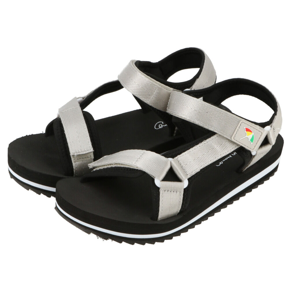 BACKYARD FAMILY「アーノルドパーマー サンダル 通販 スポーツサンダル レディース ぺたんこ 旅行 リゾート」|サンダル|シルバー1