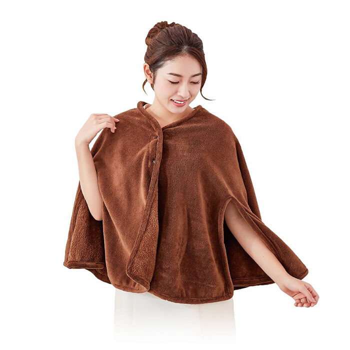 BACKYARD FAMILY「ポンチョ ルームウェア 通販 CKL ホイップタッチポンチョ 83cm ガウン ショートガウン」|ルームウェア|