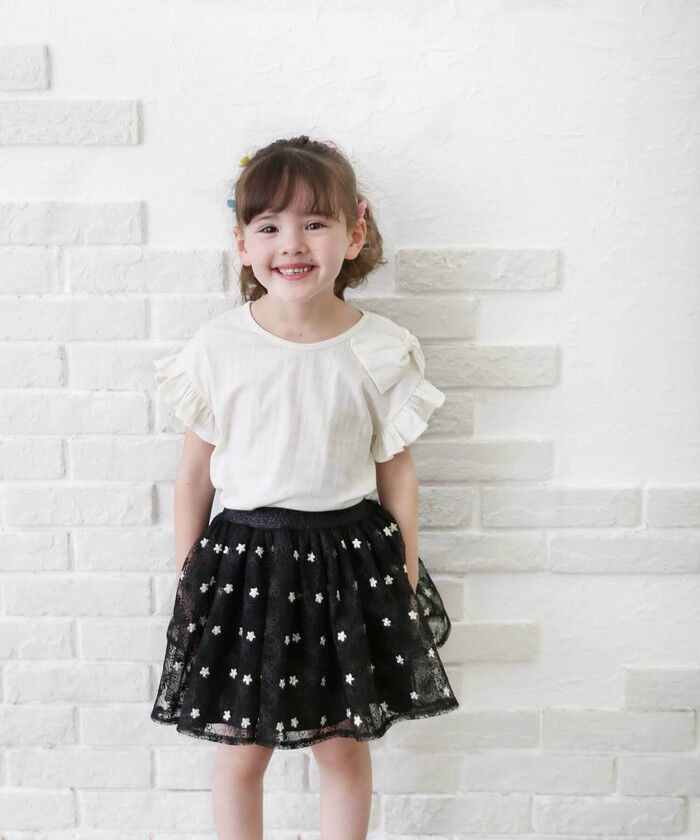 BACKYARD FAMILY「キッズ Tシャツ 半袖 女の子 通販 カットソー 73042401 半袖Tシャツ 夏服 フリル」|その他|