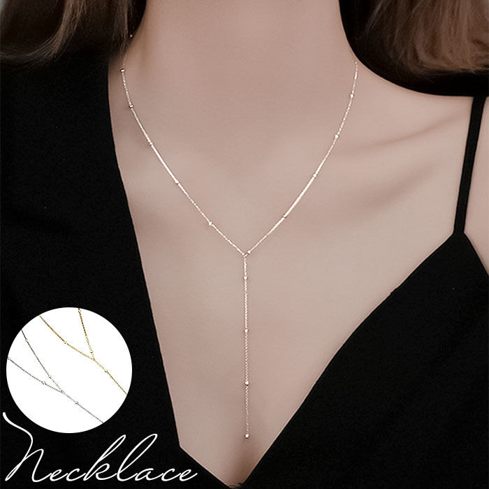 BACKYARD FAMILY「ネックレス レディース シンプル 通販 ペンダント 首飾り y字チェーンネックレス アクセサリー」|その他|