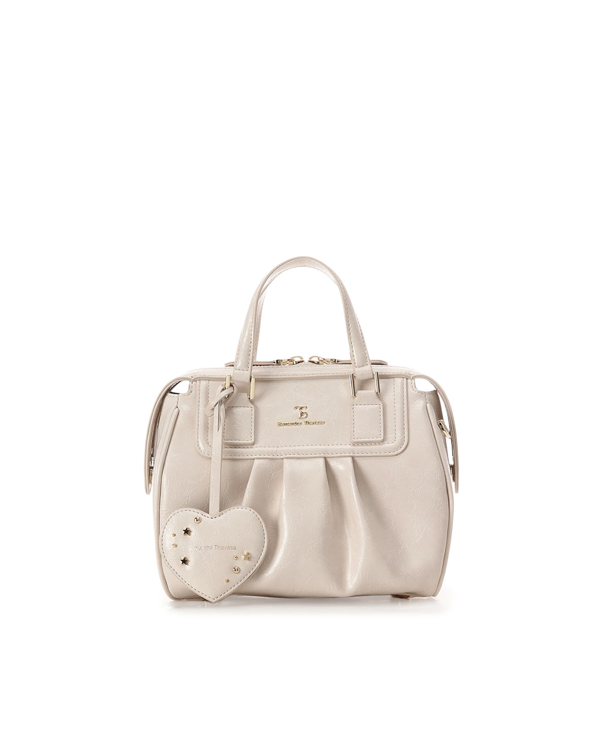 Samantha Thavasa「スタッズ サマンサアンビシオン」|ハンドバッグ|オフホワイト