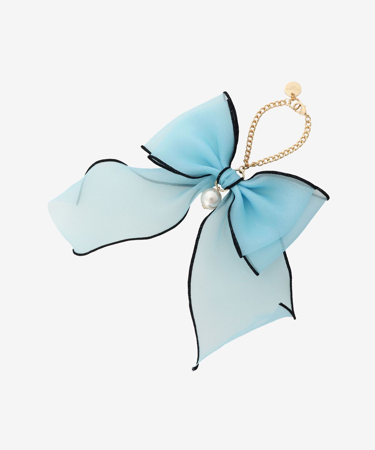 Samantha Vega「オーガンジーリボンチャーム（ブラック）」|チャーム・キーホルダー|ライトブルー
