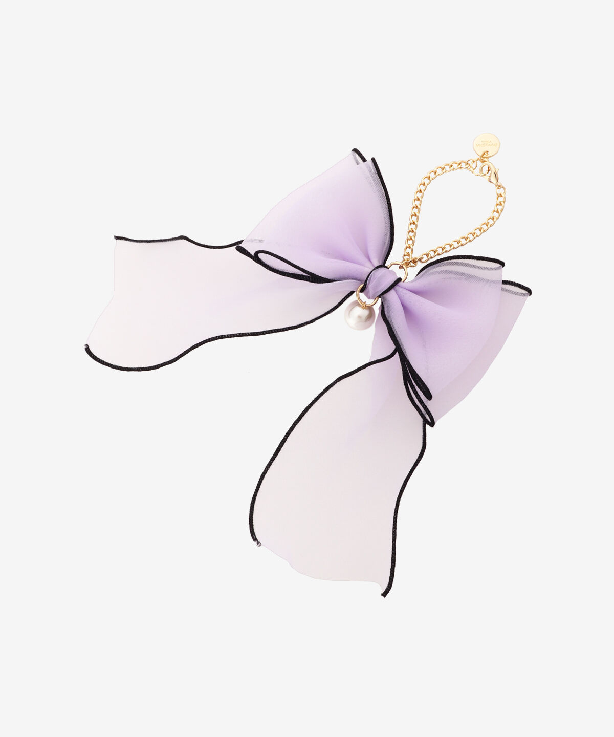 Samantha Vega「オーガンジーリボンチャーム（ブラック）」|チャーム・キーホルダー|ラベンダー