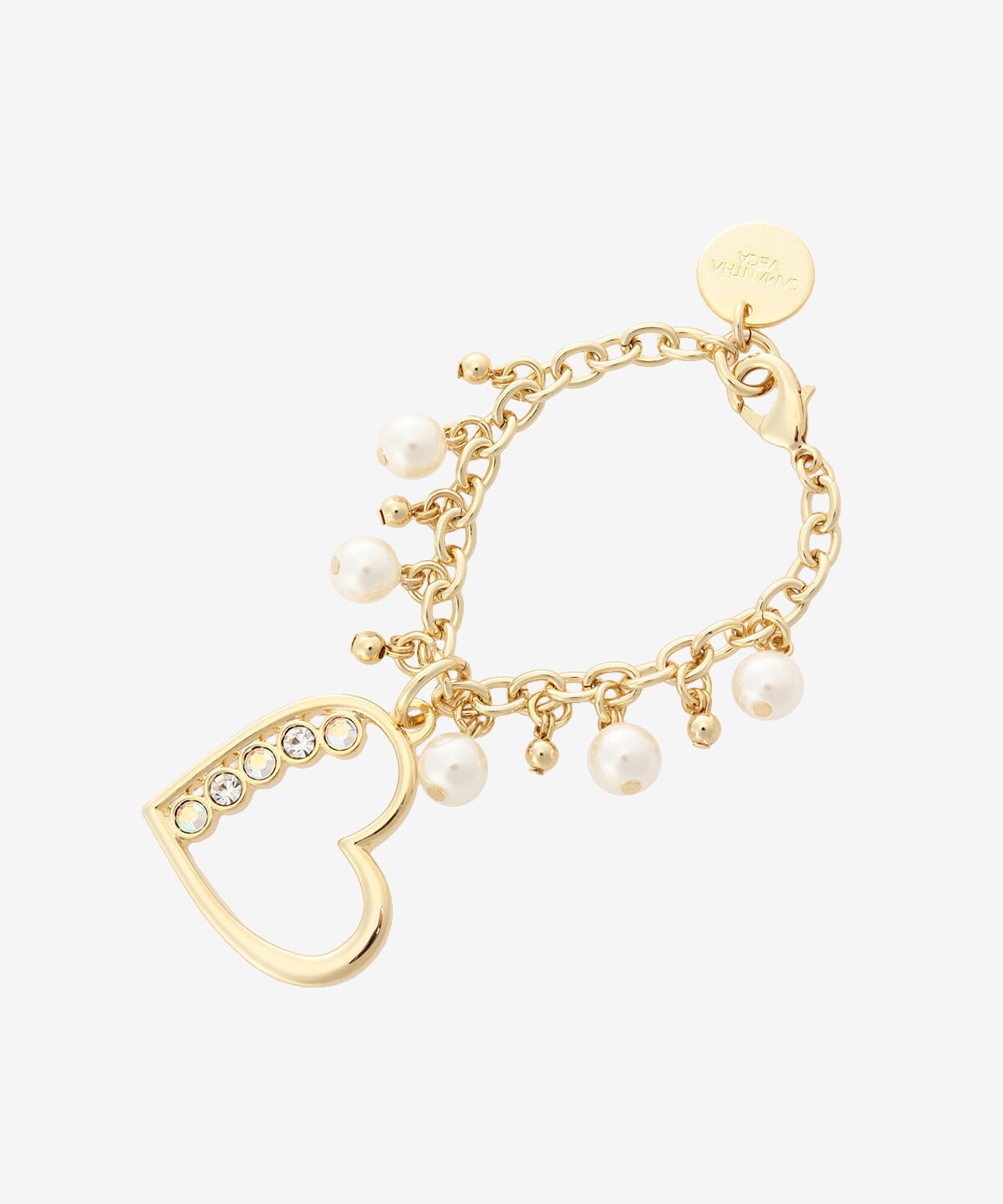 Samantha Vega「パールハートバッグチャーム」|チャーム・キーホルダー|クリア