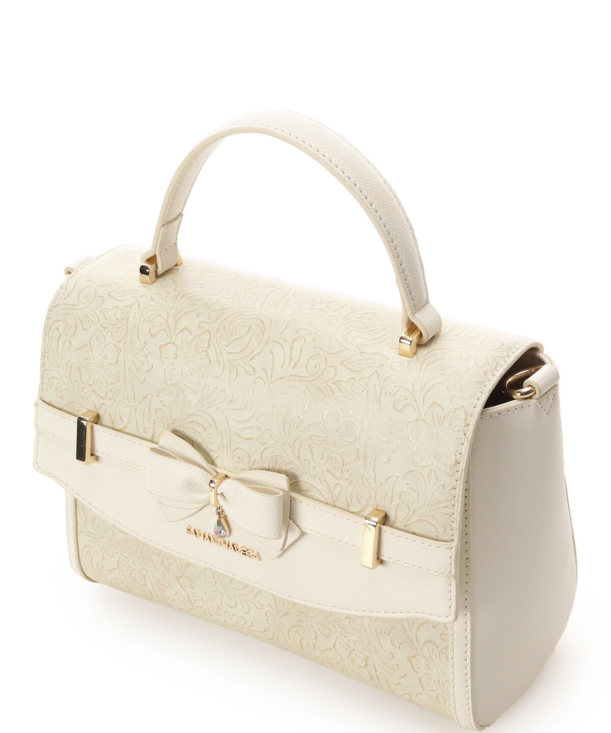 Samantha Vega「フローラルアクセントリボンショルダーバッグ」|ショルダー・メッセンジャー|