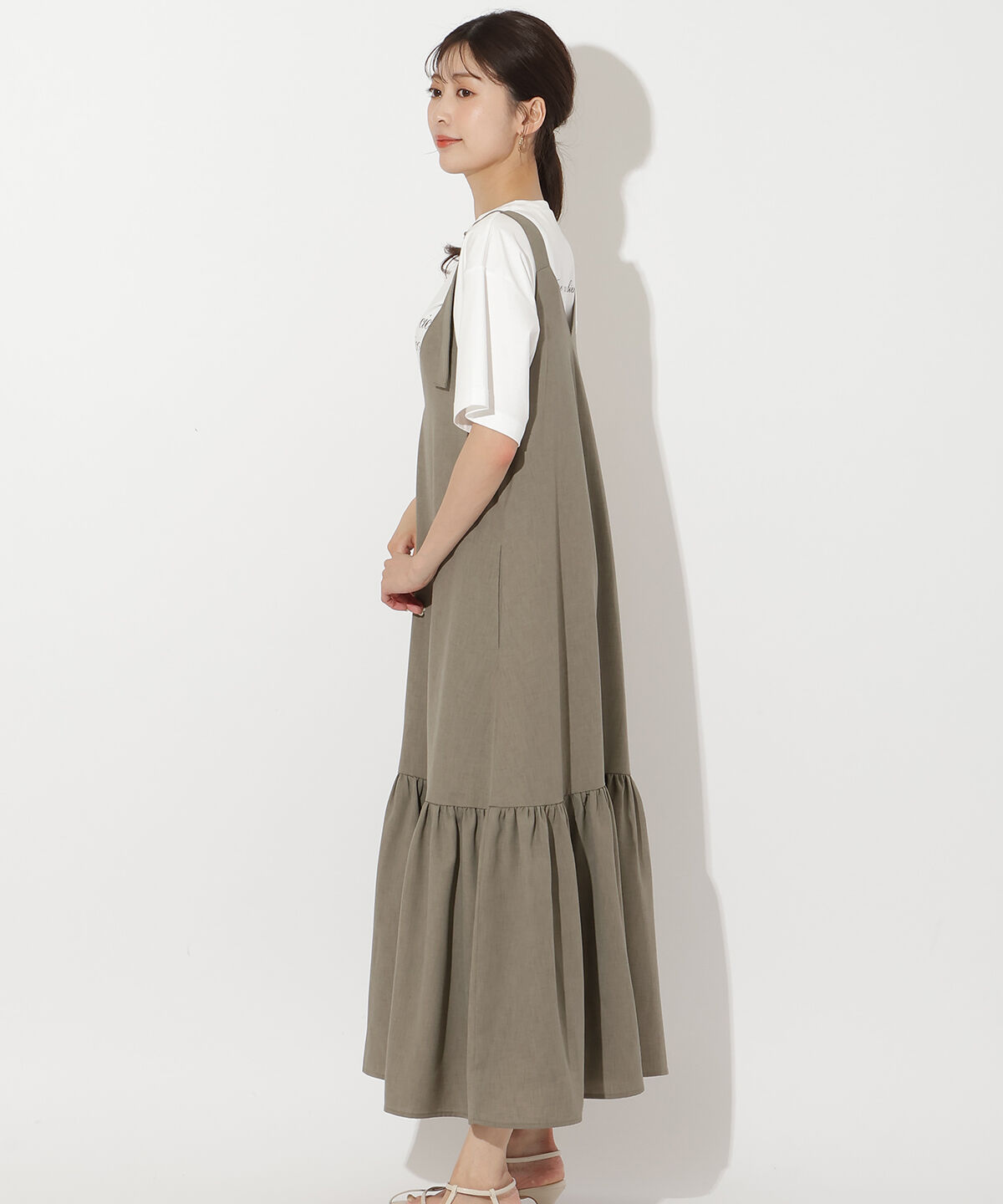 アンドクチュール「フリルギャザー切替ジャンスカ」|ワンピース|