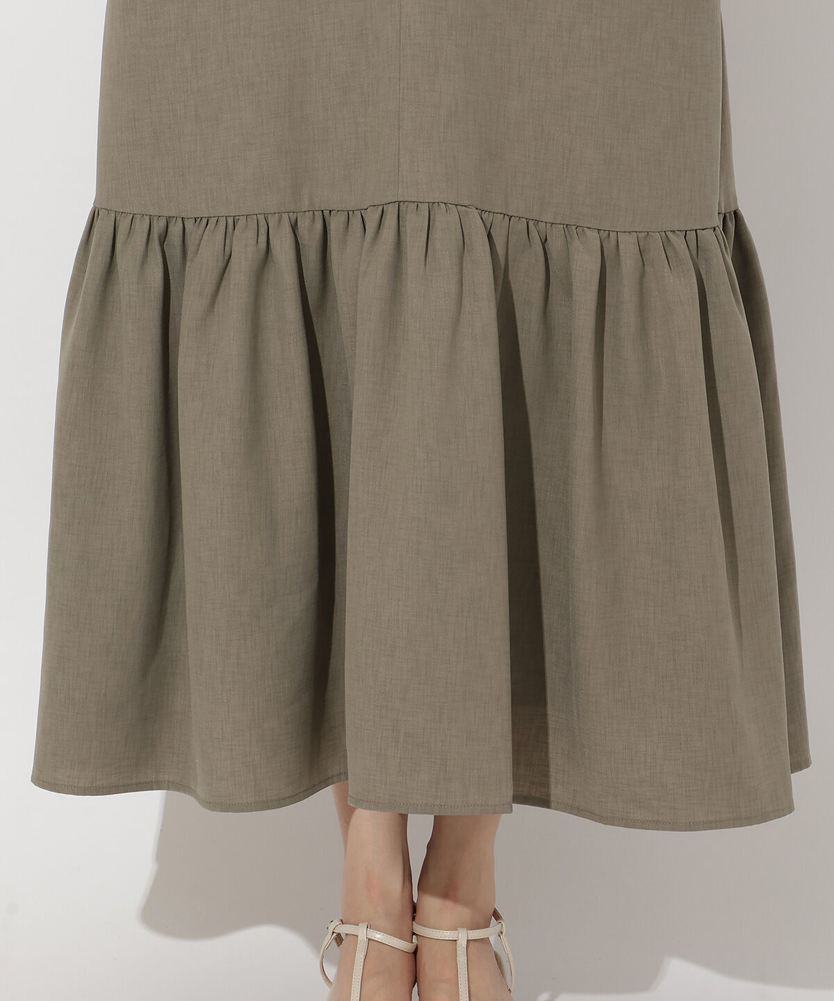 アンドクチュール「フリルギャザー切替ジャンスカ」|ワンピース|