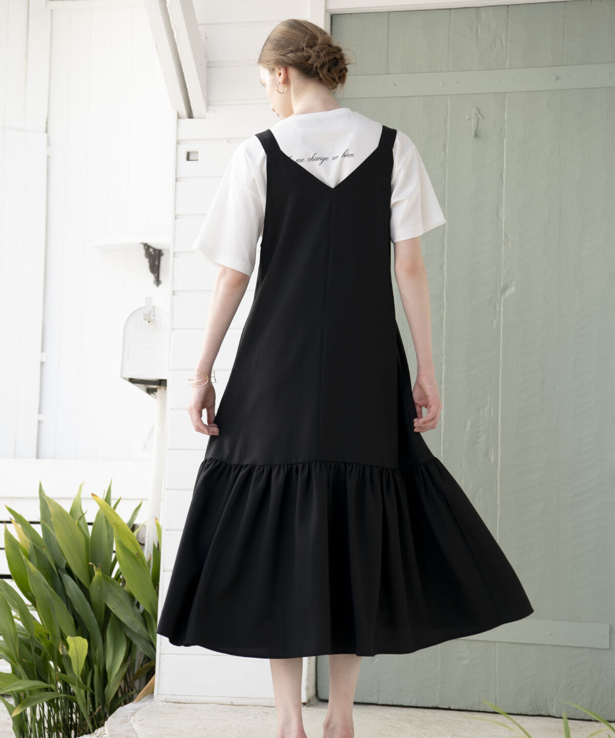 アンドクチュール「フリルギャザー切替ジャンスカ」|ワンピース|